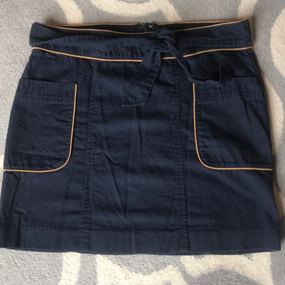 Tommy Hilfiger Navy Skirt with Front Pockets - Picture 1 of 4
